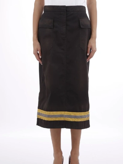 Shop Calvin Klein Skirt With Reflective Band In Black