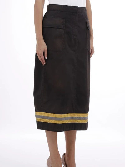 Shop Calvin Klein Skirt With Reflective Band In Black