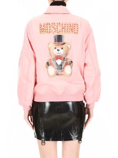 Shop Moschino Circus Teddy Bear In Pink (pink)