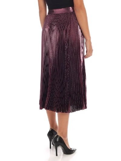 Shop Alberta Ferretti - Pleated Skirt In Pink