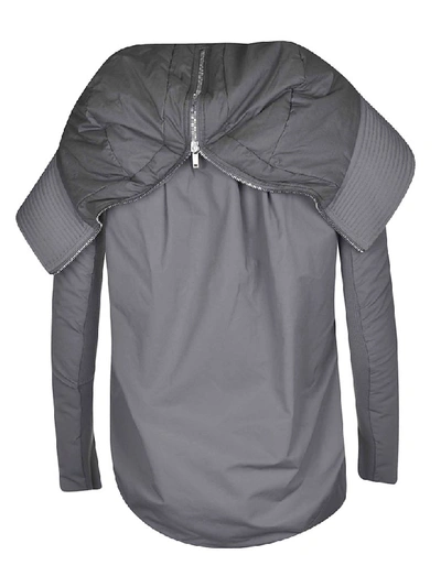 Shop Drkshdw Asymmetric Detail Fitted Jacket In Grey