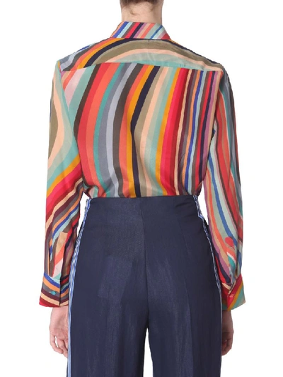 Ps By Paul Smith Swirl-print Silk Shirt In Multicolor