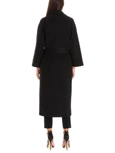 Shop Elisabetta Franchi Celyn B. Coat In Black