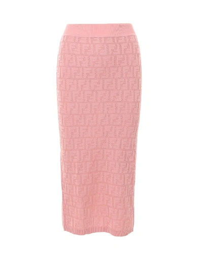 Shop Fendi Skirt In Pink