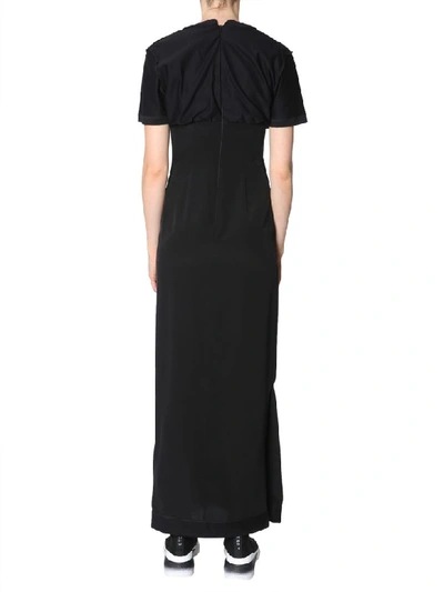 Shop Ben Taverniti Unravel Project Long Dress In Nero