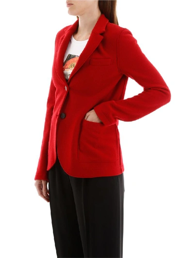 Shop Harris Wharf London Single-breasted Jacket In College Red (red)