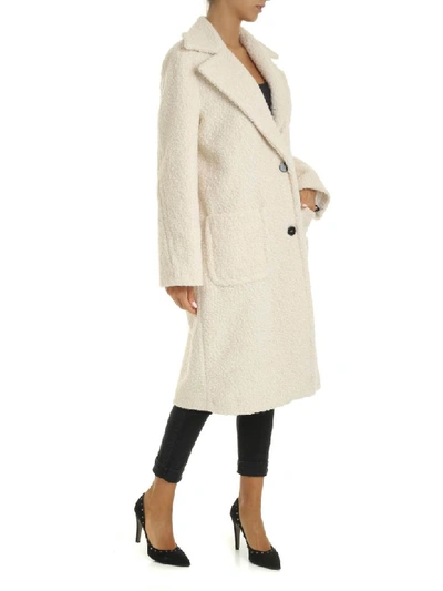 Shop Pinko Coat In White