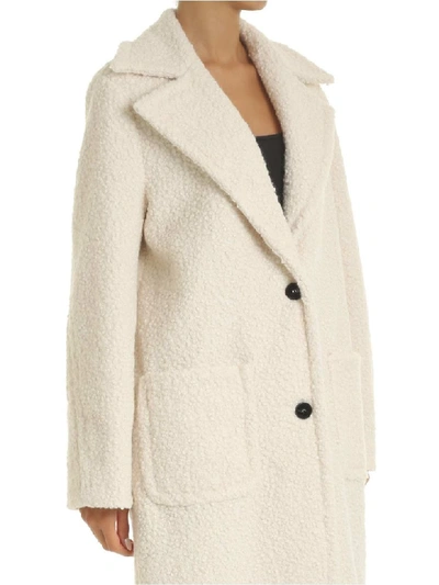 Shop Pinko Coat In White