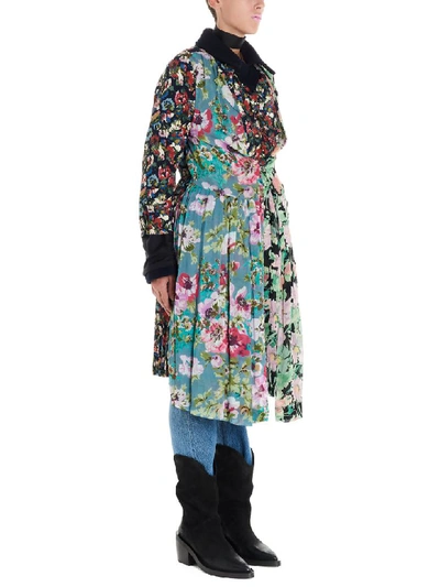 Shop Junya Watanabe Coat In Multicolor