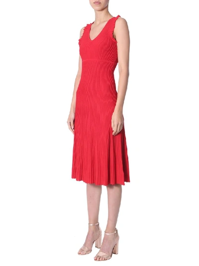 Shop Michael Michael Kors Sleeveless Dress In Rosso