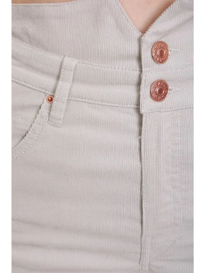 Shop Isabel Marant Verna Pants In Beige Cotton