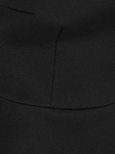 Shop Prada Bustier Midi Dress In Black