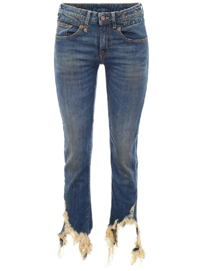 Shop R13 Boy Straight Jeans In Emerson Str (light Blue)