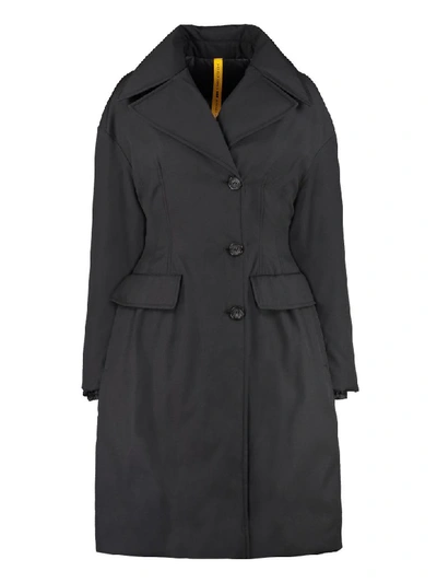 Shop Moncler Mezen Reversible Coat In Black