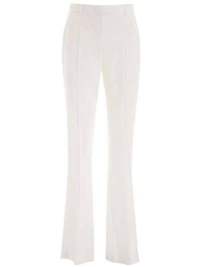 Shop Alberta Ferretti Flare Trousers In White (white)