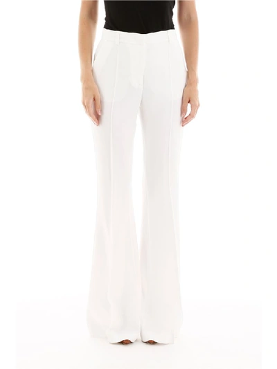 Shop Alberta Ferretti Flare Trousers In White (white)