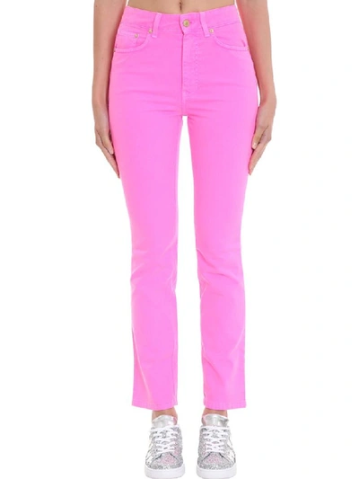 Shop Chiara Ferragni Jeans In Rose-pink Denim