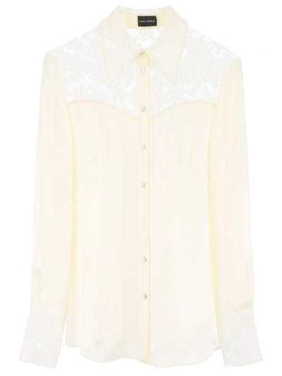 Shop Magda Butrym Dalian Shirt In Cream (white)