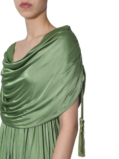 Shop Lanvin Maxi Dress In Verde