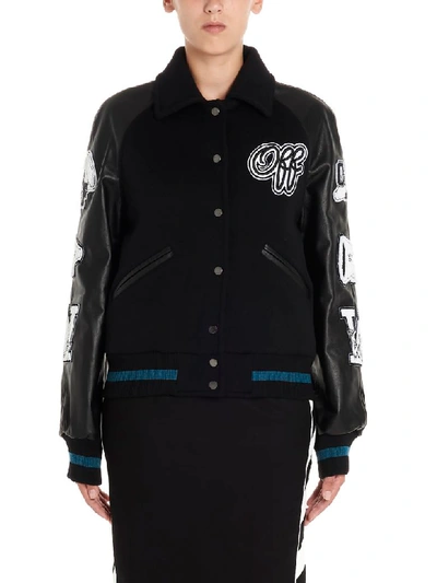 Shop Off-white 'vintage Collage' Jacket In Black