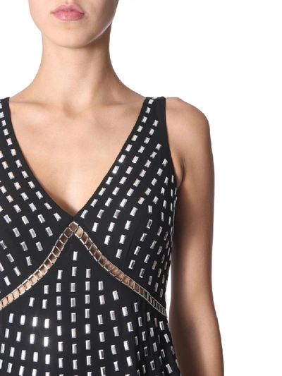 Shop Michael Michael Kors Dress With Studs In Nero