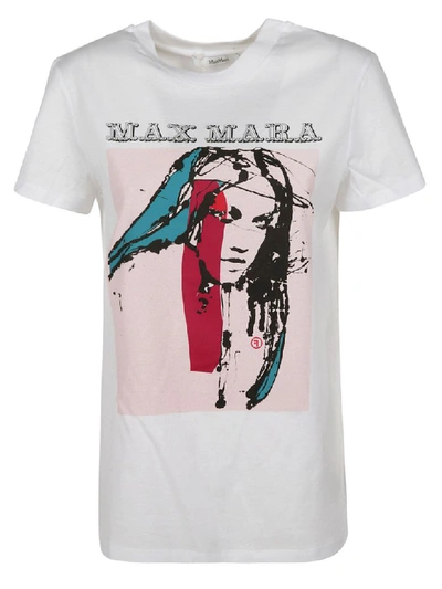 Shop Max Mara Talpa T-shirt In White