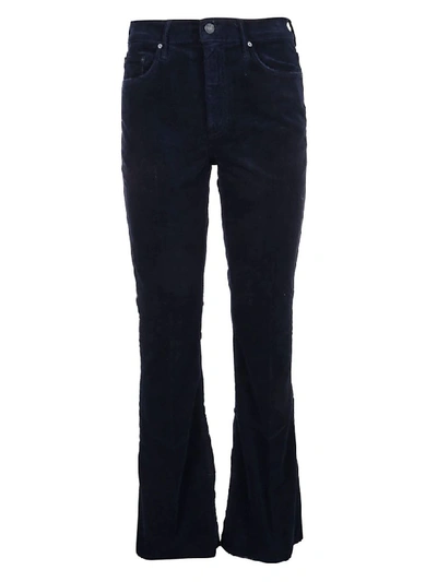Shop Mother Jeans The Weekender Fray In Nvy Nvy Navy