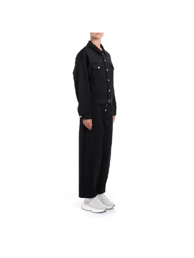Shop Mm6 Maison Margiela Black 4-pocket Trousers In Nero