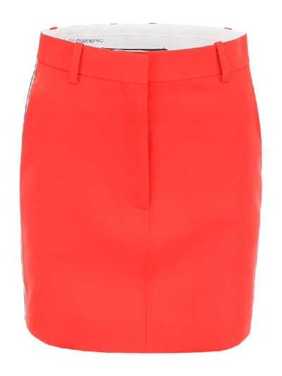 Shop Calvin Klein Mini Skirt In Red (red)