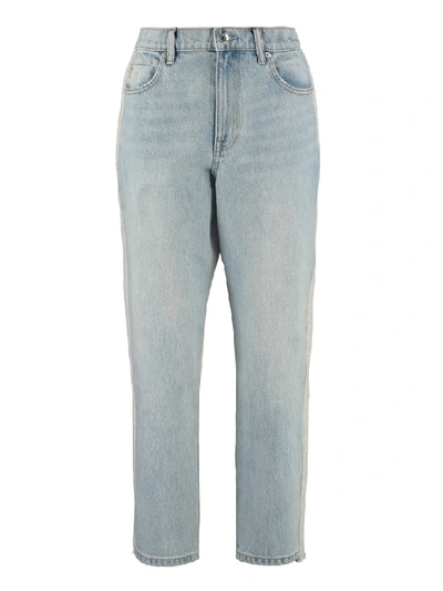 Shop Alexander Wang Ride Clash Tapered Fit Jeans In Denim