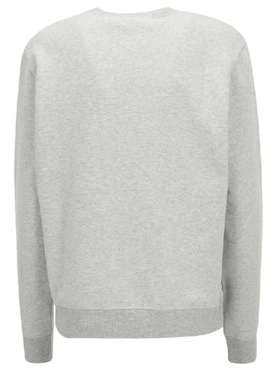 Shop Saint Laurent Sweatshirt In Gris Chine/noir