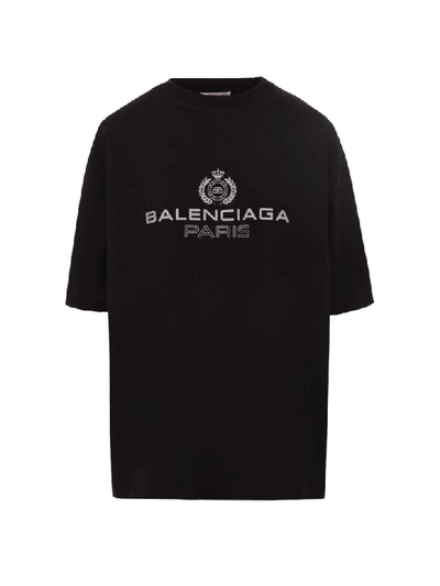 Balenciaga Bb Paris Black T-shirt ModeSens