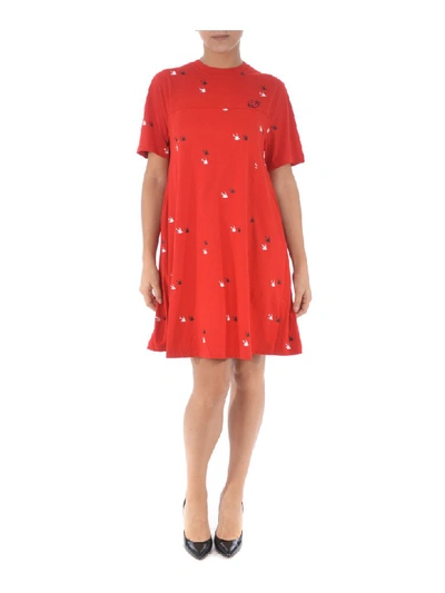 Shop Mcq By Alexander Mcqueen Dress In Rosso