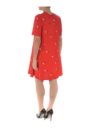 Shop Mcq By Alexander Mcqueen Dress In Rosso