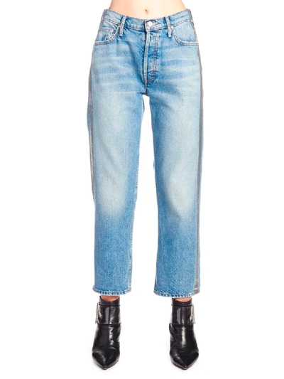 Shop Mother The Trasher Jeans In Blue