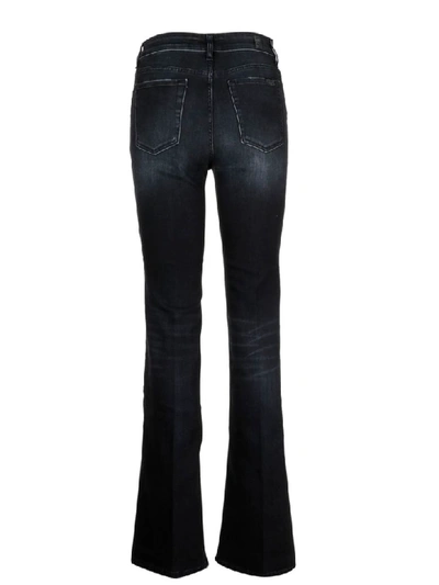Shop 7 For All Mankind Flared Jeans In Black
