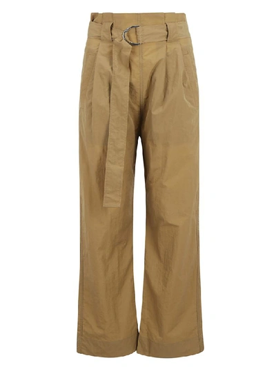 Shop Ganni Tech Pants In Ermine