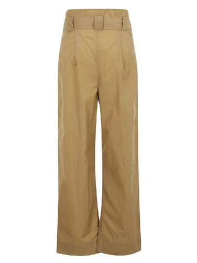 Shop Ganni Tech Pants In Ermine