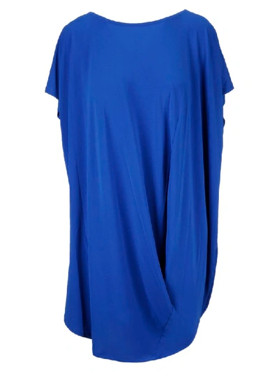 Shop Issey Miyake Oversized Flared Top In Blue