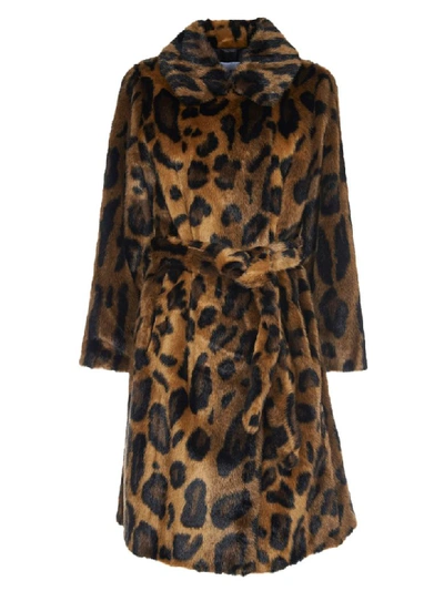 Shop Stand Studio Irina Leopard Print Coat In Maculato