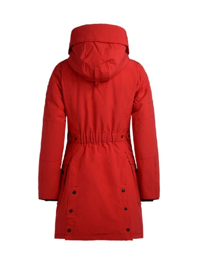 Shop Canada Goose Kinley Red Parka With Hood In Rosso