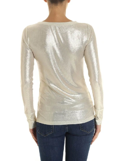 Shop Pinko Short Sleeve T-shirt In Oro/avoio