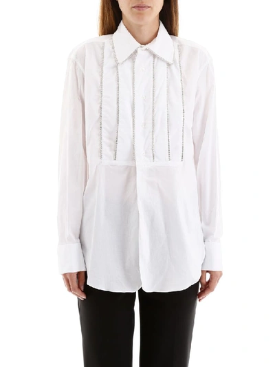 Shop Area Crystal-embellished Shirt In White (white)