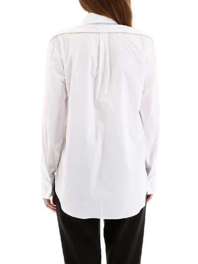 Shop Area Crystal-embellished Shirt In White (white)