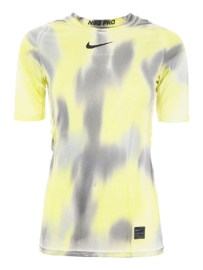 Shop Alyx Nike Logo T-shirt In Neon Camo (grey)