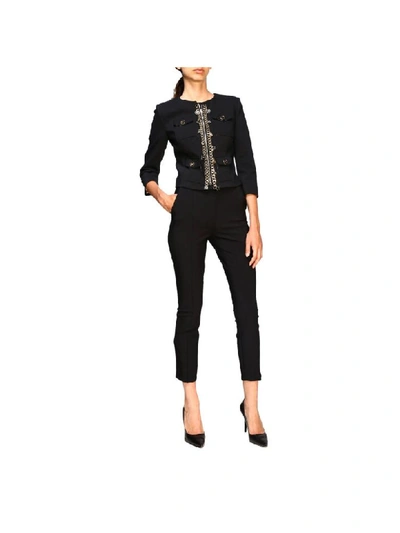 Shop Elisabetta Franchi Celyn B. Elisabetta Franchi Jacket Blazer Women Elisabetta Franchi In Black