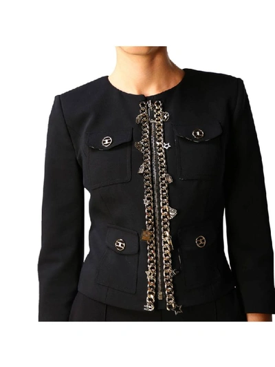 Shop Elisabetta Franchi Celyn B. Elisabetta Franchi Jacket Blazer Women Elisabetta Franchi In Black