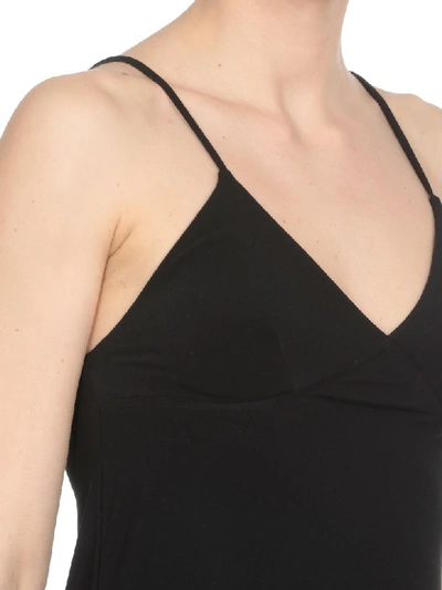 Norma Kamali Top With Thin Straps In Black