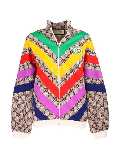 Shop Gucci Jacket In Beige