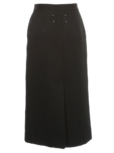 Shop Maison Margiela Skirt Straight In Black